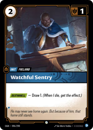 Riftbound Origins 096/298 Watchful Sentry Foil