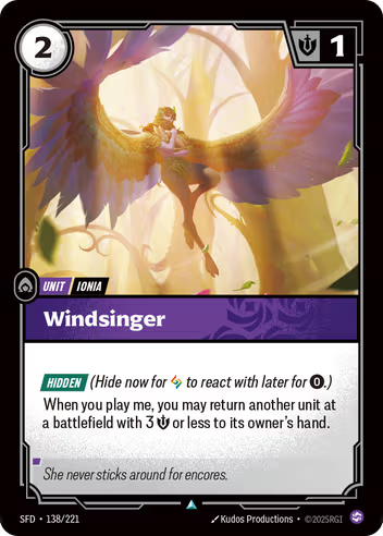 Riftbound Spiritforged 138/221 Windsinger