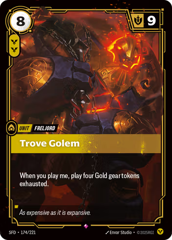 Riftbound Spiritforged 174/221 Trove Golem