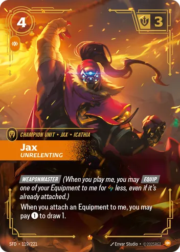 Riftbound Spiritforged 119/221 Jax Unrelenting