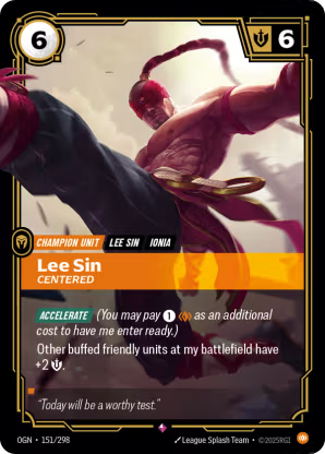 Riftbound Origins 151/298 Lee Sin Centered