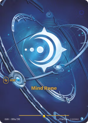 Riftbound Origins 089a/298 Mind Rune (Showcase)