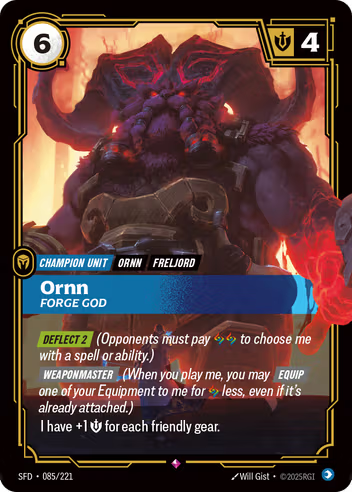 Riftbound Spiritforged 085/221 Ornn Forge God
