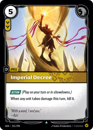Riftbound Origins 221/298 Imperial Decree Foil
