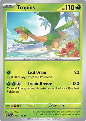 SV Paldea Evolved 007/193 Tropius