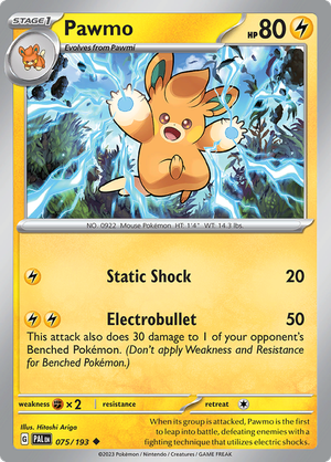 SV Paldea Evolved 075/193 Pawmo Reverse Holo