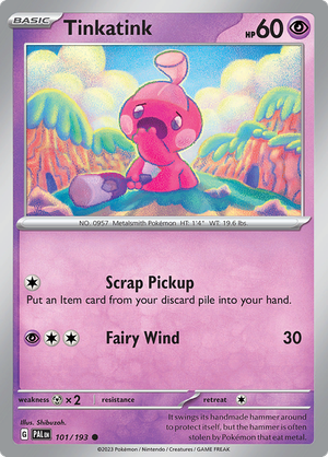 SV Paldea Evolved 101/193 Tinkatink Reverse Holo