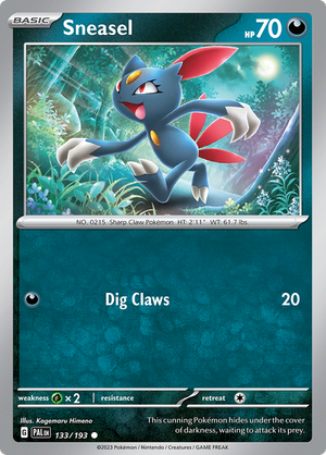 SV Paldea Evolved 133/193 Sneasel
