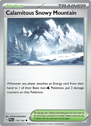 SV Paldea Evolved 174/193 Calamitous Snowy Mountain