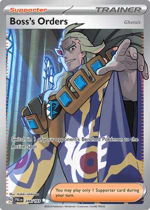 SV Paldea Evolved 248/193 Boss's Orders (Ghetsis) Full Art