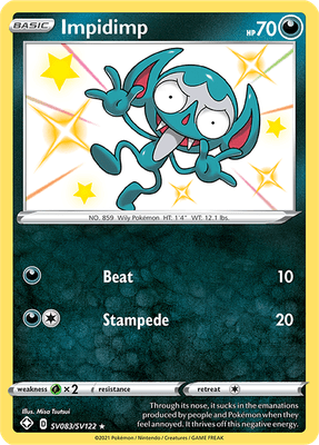 SWSH Shining Fates SV083/SV122 Impidimp