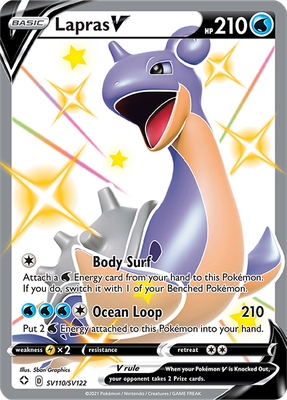 SWSH Shining Fates SV110/SV122 Lapras V