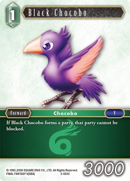 Final Fantasy 3-054C Black Chocobo