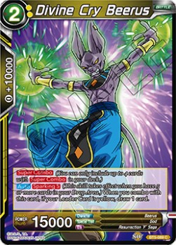 DBS Miraculous Revival BT5-089 Divine Cry Beerus Foil