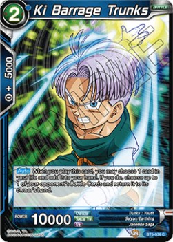 DBS Miraculous Revival BT5-036 Ki Barrage Trunks