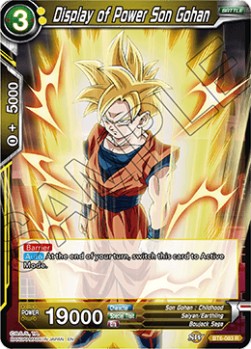 DBS Destroyer Kings BT6-083 Display of Power Son Gohan Foil