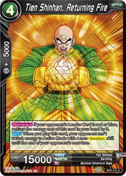 DBS Destroyer Kings BT6-111 Tien Shinhan, Returning Fire Foil