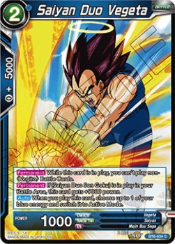 DBS Destroyer Kings BT6-034 Saiyan Duo Vegeta