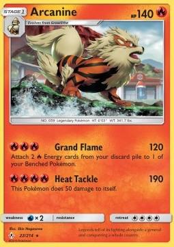SM Unbroken Bonds 022/214 Arcanine Holo Rare