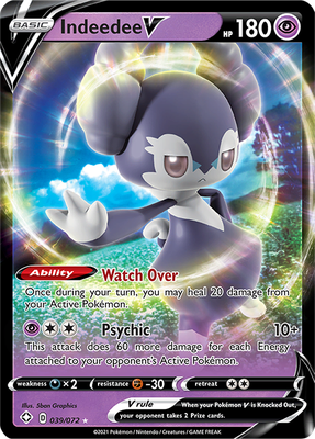 SWSH Shining Fates 039/072 Indeedee V