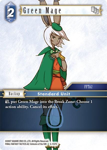 Final Fantasy 5-137C Green Mage