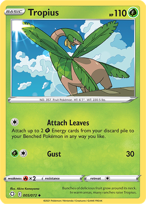 SWSH Shining Fates 005/072 Tropius