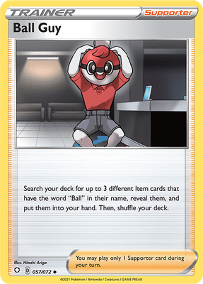 SWSH Shining Fates 057/072 Ball Guy Reverse Holo