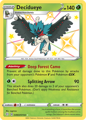SWSH Shining Fates SV003/SV122 Decidueye