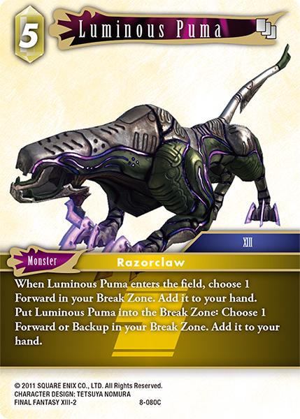 Image of Final Fantasy 8-080C Luminous Puma