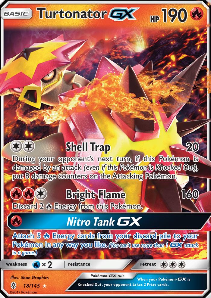 SM Guardians Rising 18/145 Turtonator GX Half Art