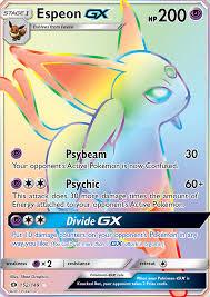 SM Base Set 152/149 Espeon GX Rainbow Rare