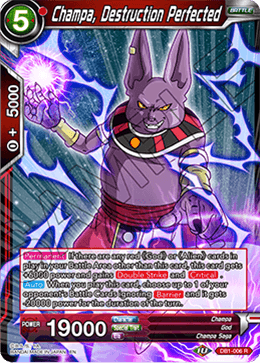DBS Draft Box 4: Dragon Brawl DB1-006 Champa, Destruction Perfected Foil