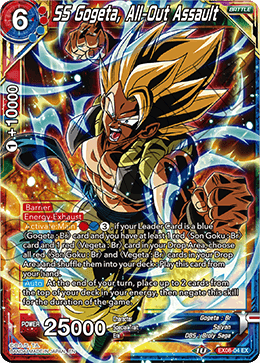 DBS Expansion Set 08: Magnificent Collection - Forsaken Warrior EX08-04 SS Gogeta, All-Out Assault Foil