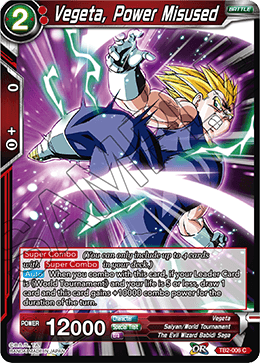 DBS World Martial Arts Tournament TB2-006 Vegeta, Power Misused Foil