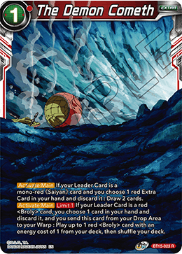 DBS Saiyan Showdown BT15-023 The Demon Cometh Foil