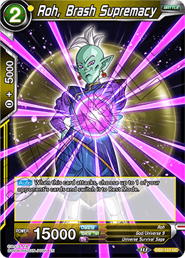 DBS Draft Box 5: Divine Multiverse DB2-122 Roh, Brash Supremacy Foil