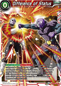 DBS Cross Spirits BT14-029 Difference of Status SR