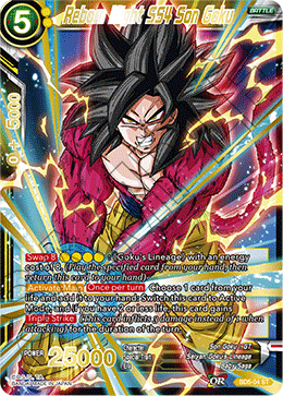 DBS Series 4 Starter The Crimson Saiyan SD5-004 Reborn Might SS4 Son Goku Foil