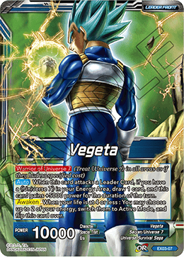 DBS Expansion Set 03: Ultimate Box EX03-07 Vegeta (Leader) Foil