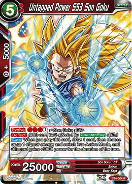 DBS Colossal Warfare BT4-004 Untapped Power SS3 Son Goku Foil