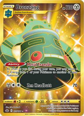 SWSH Chilling Reign 223/198 Bronzong Secret Rare