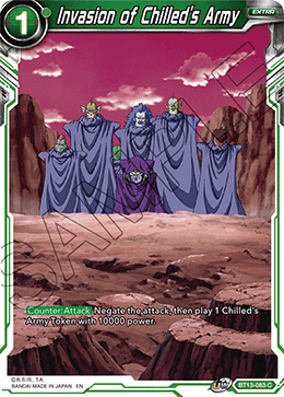 DBS Supreme Rivalry BT13-083 Invasion of Chilled's Army Foil