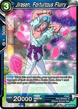 DBS Draft Box 5: Divine Multiverse DB2-052 Jirasen, Fortuitous Flurry