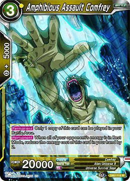 DBS Draft Box 5: Divine Multiverse DB2-115 Amphibious Assault Comfrey Foil