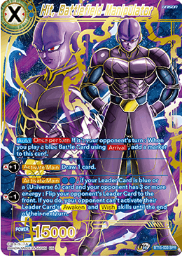 DBS Saiyan Showdown BT15-033 Hit, Battlefield Manipulator SPR
