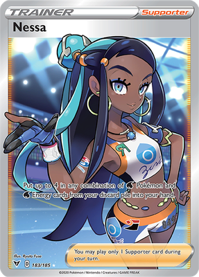 SWSH Vivid Voltage 183/185 Nessa Full Art