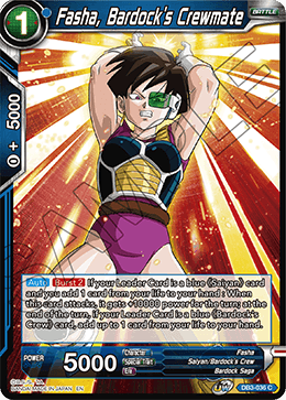 DBS Draft Box 6: Giant's Force DB3-036 Fasha, Bardock's Crewmate