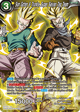 DBS Expansion Set 14: Battle Advanced EX14-04 Son Goten & Trunks, Super Saiyan Tag Team Foil