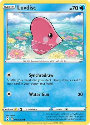 SWSH Evolving Skies 039/203 Luvdisc Reverse Holo