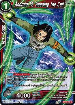 DBS Realm of the Gods BT16-009 Android 17, Heeding the Call